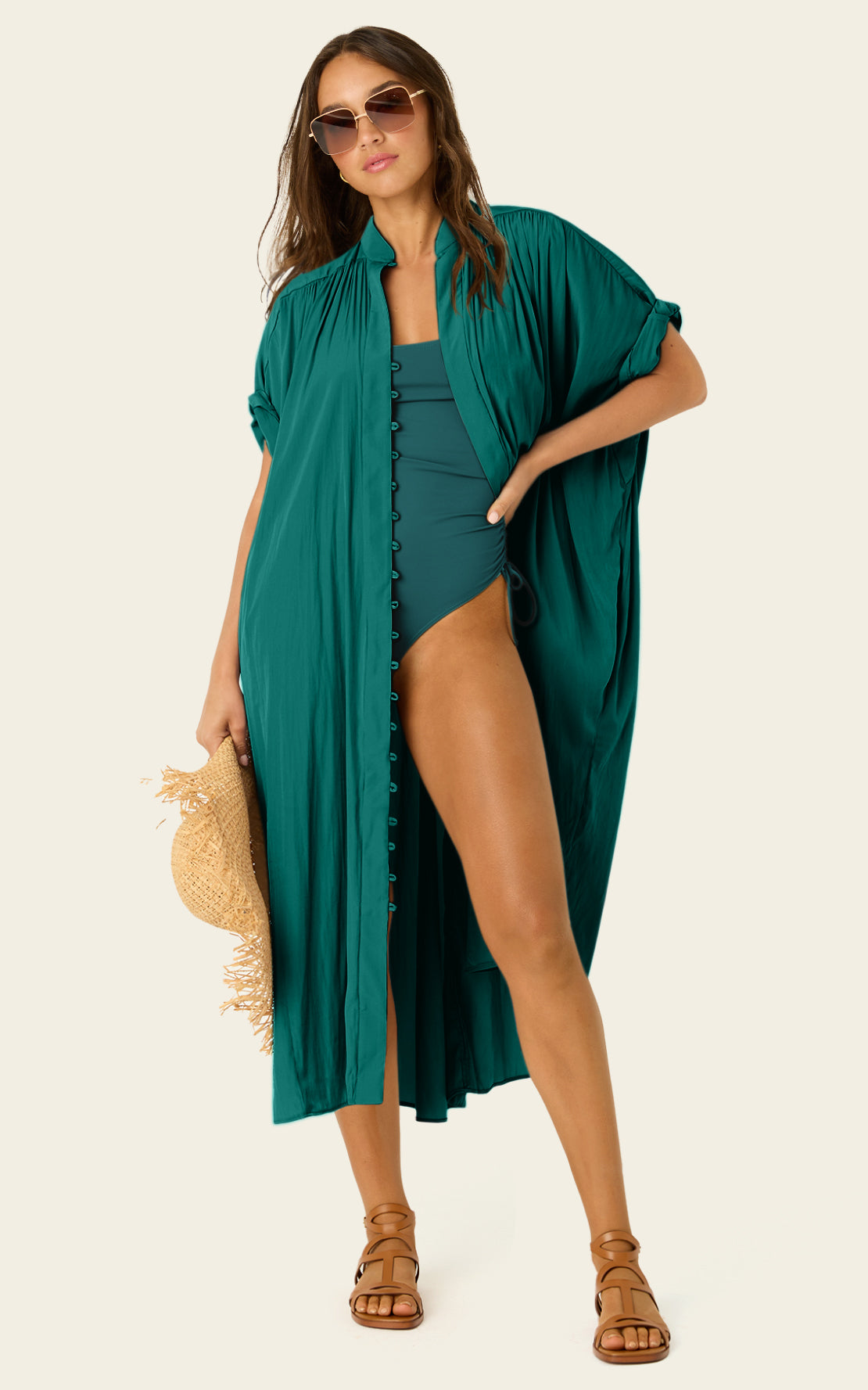 The Multiwear Shirt Dress - Juniper, Grande
