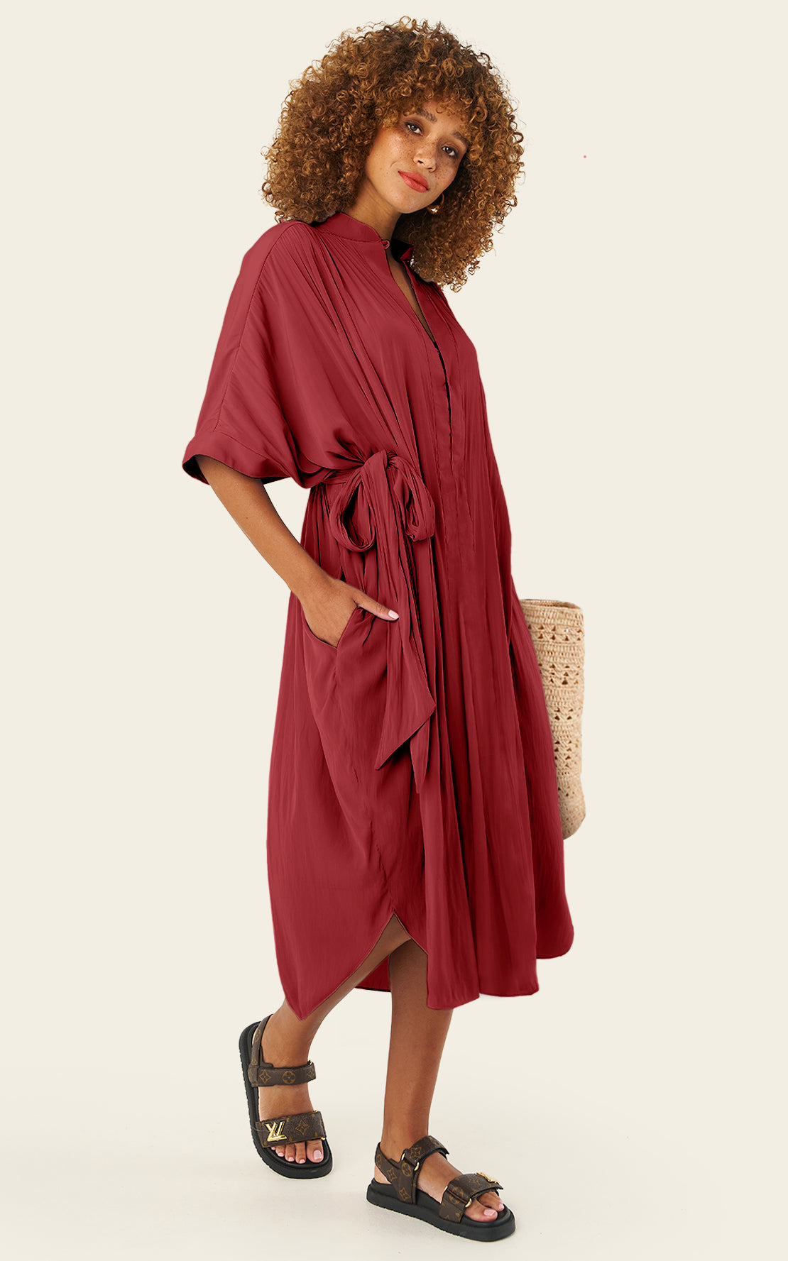 The Original Multiwear Dress - Cherry Noire, Midi