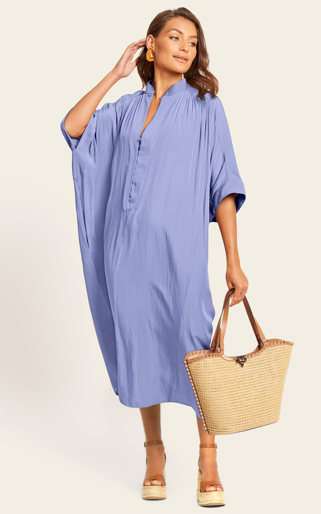 The Original Multiwear Dress - Hydrangeas, Midi