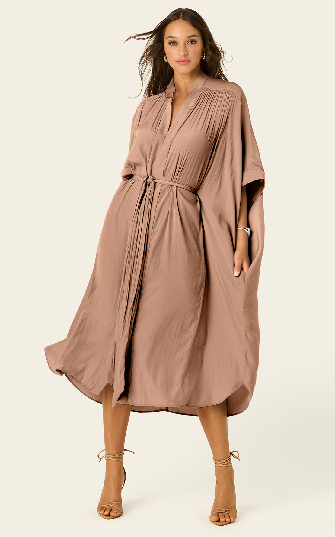The Multiwear Shirt Dress - Chai Chameau, Midi