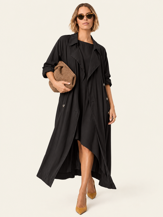 The Luxe Libre Trench - Black