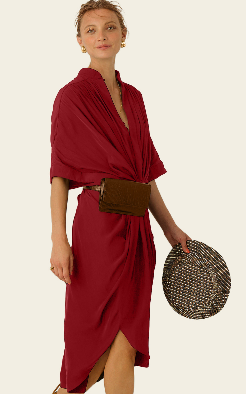 The Original Multiwear Dress - Cacao Rouge, Midi