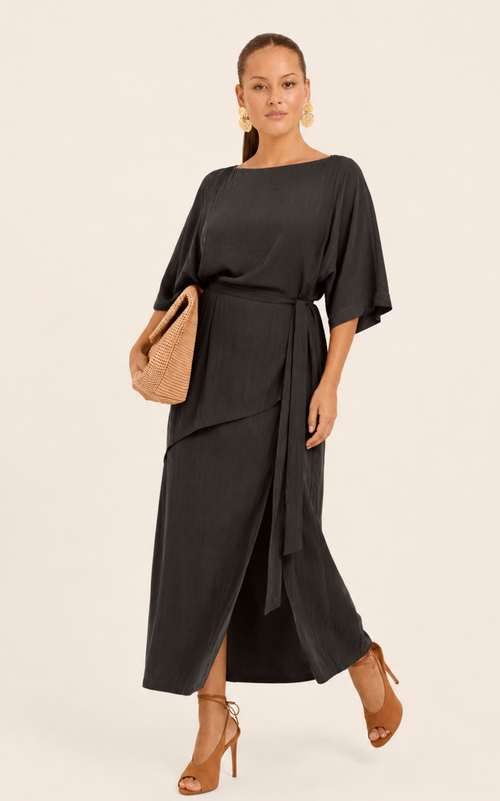 The Luxe Halo Skirt - Black