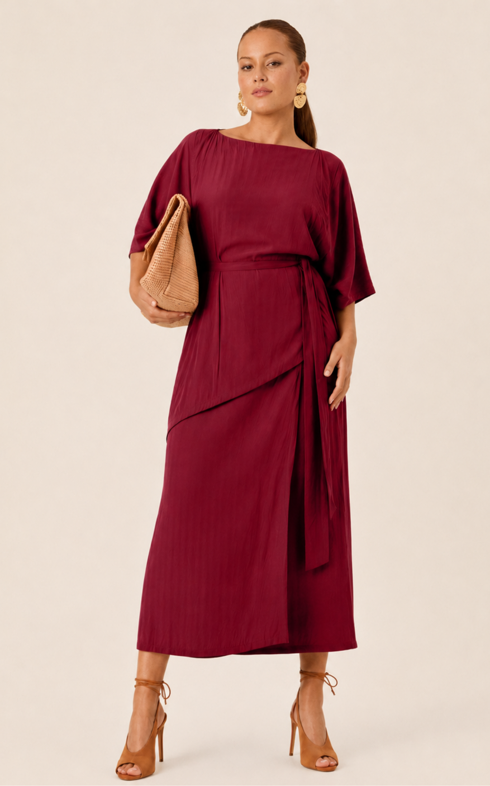 The Luxe Halo Skirt - Blackberry