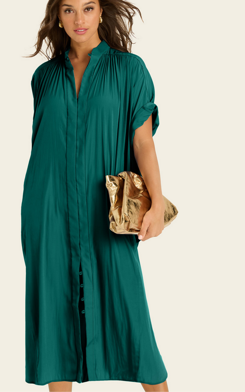 The Multiwear Shirt Dress - Juniper, Grande