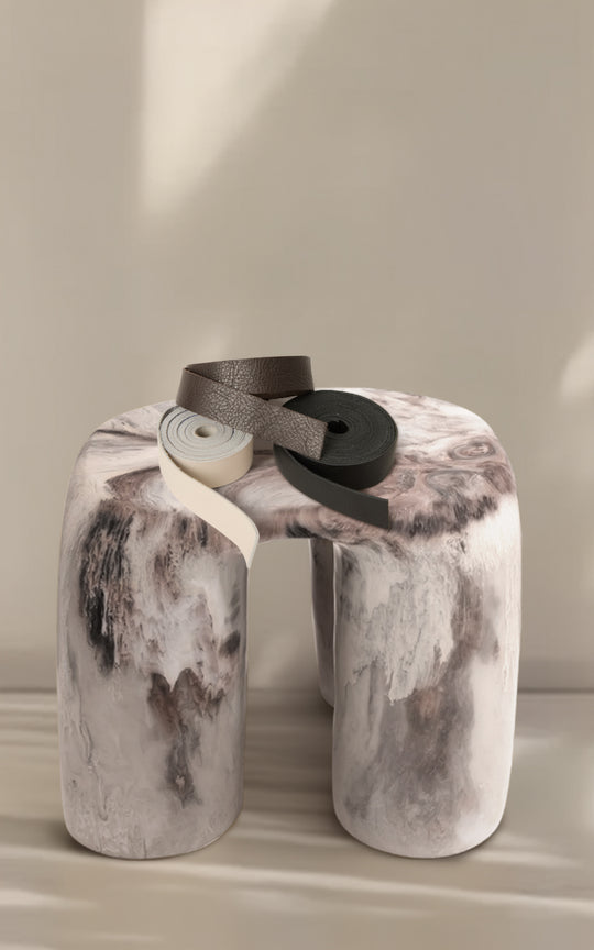 The Luxe Leather Wrap Belt - Black Length: Long