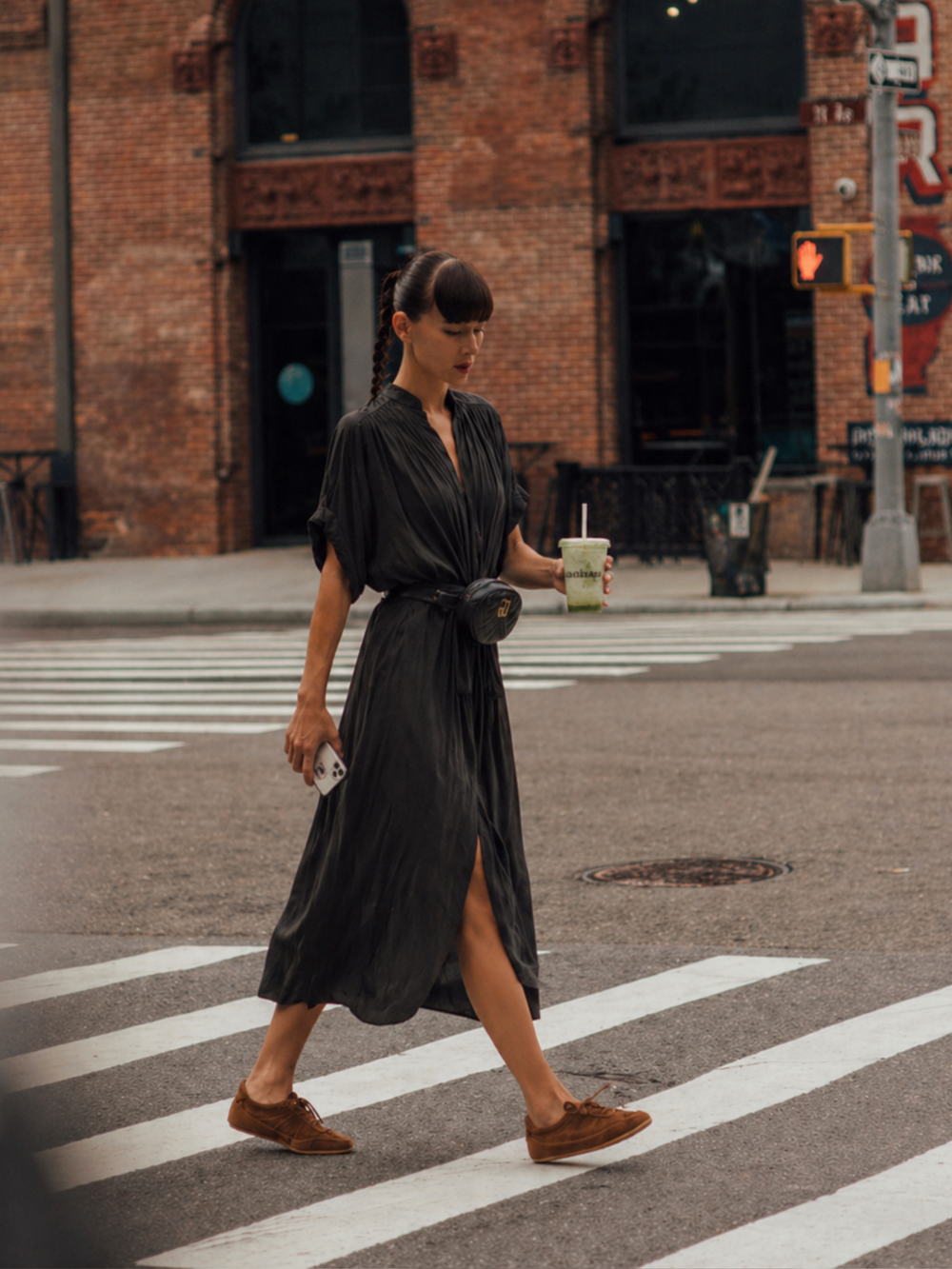 The Multiwear Shirt Dress - Black, Midi