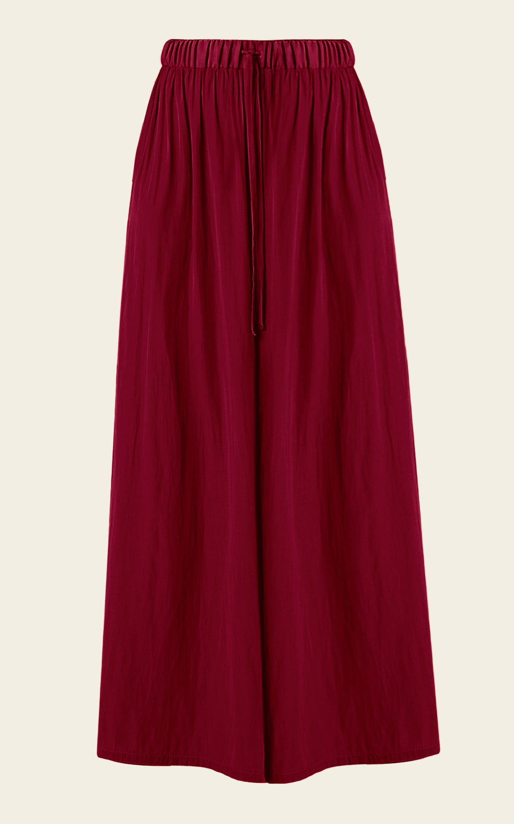 The Luxe Palazzo Pant - Blackberry
