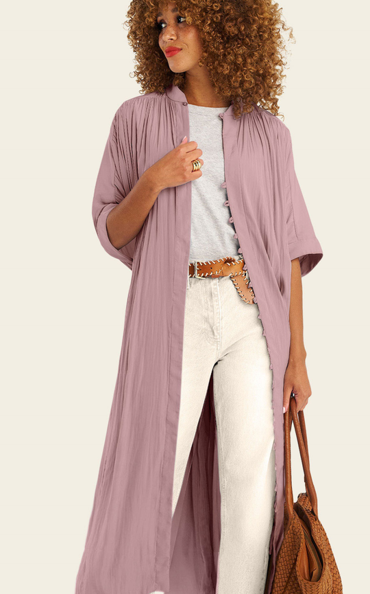 The Multiwear Shirt Dress - Mauve Maxime #9, Grande