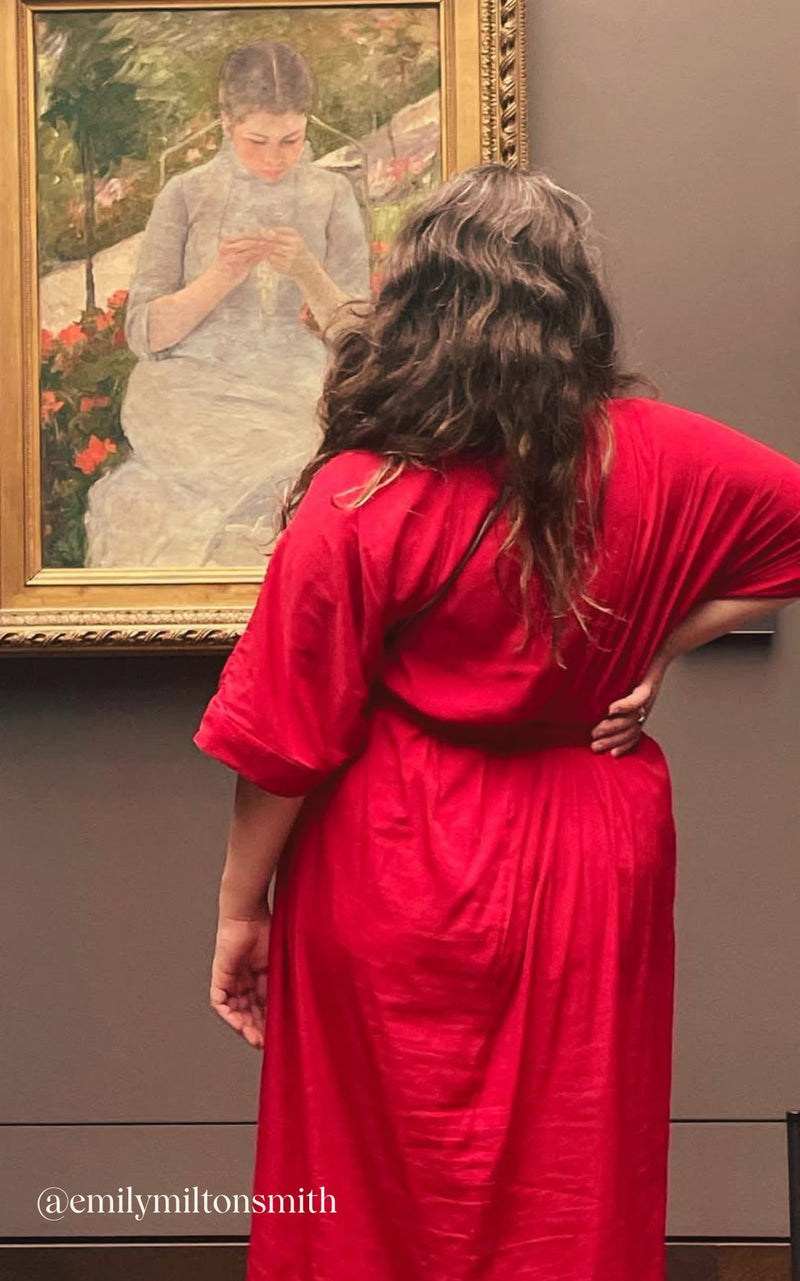 The Multiwear Shirt Dress - Rouge Délice, Grande