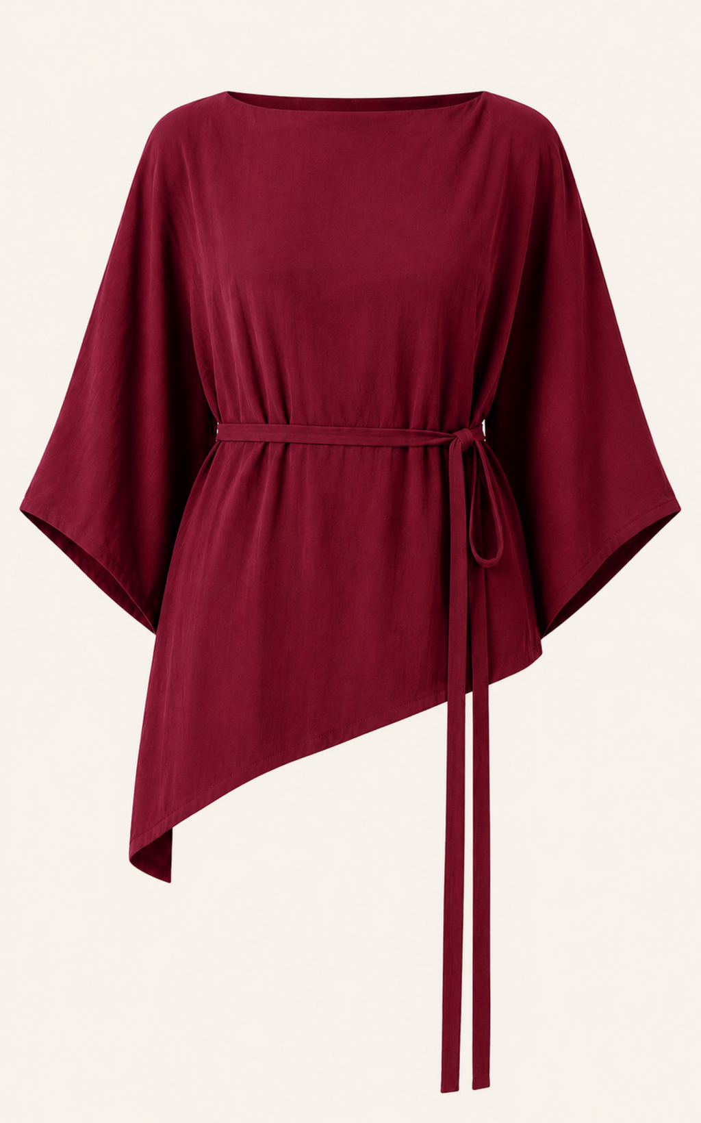 The Luxe Arc Blouse - Blackberry