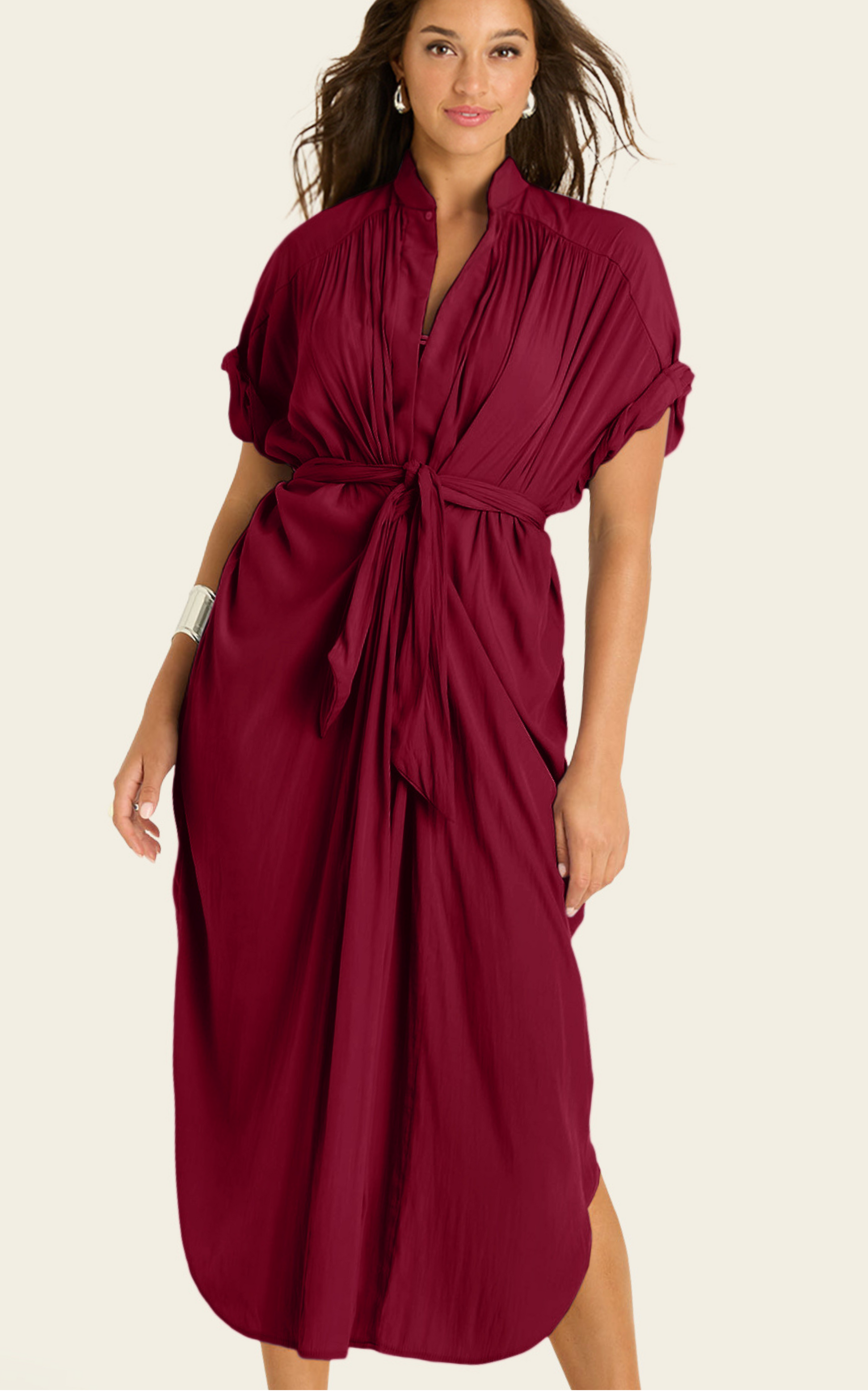 The Multiwear Shirt Dress - Blackberry, Grande