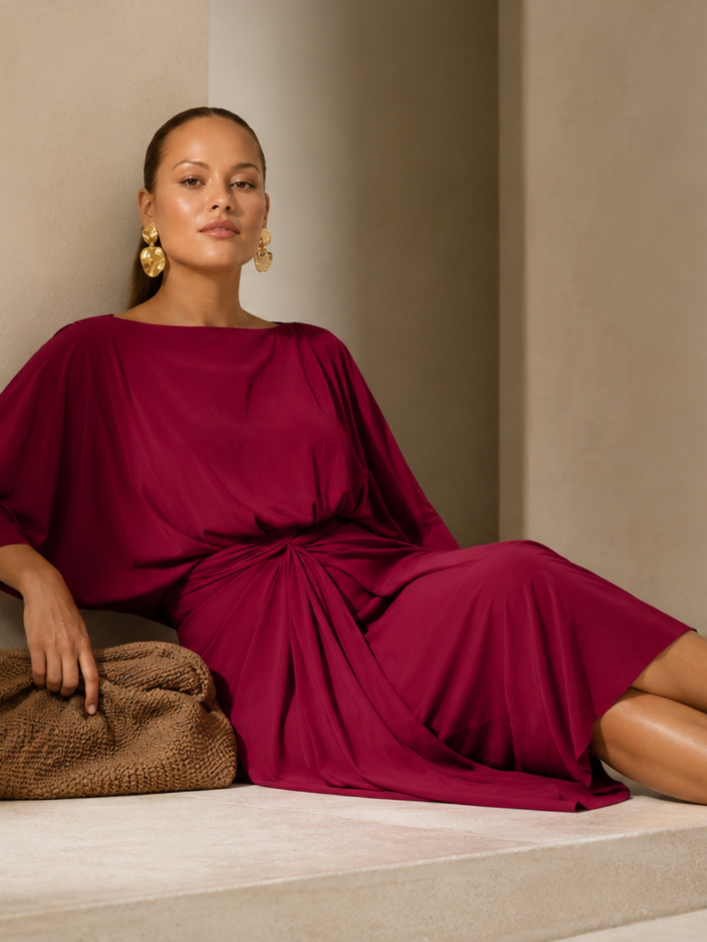 The Luxe Halo Skirt - Blackberry