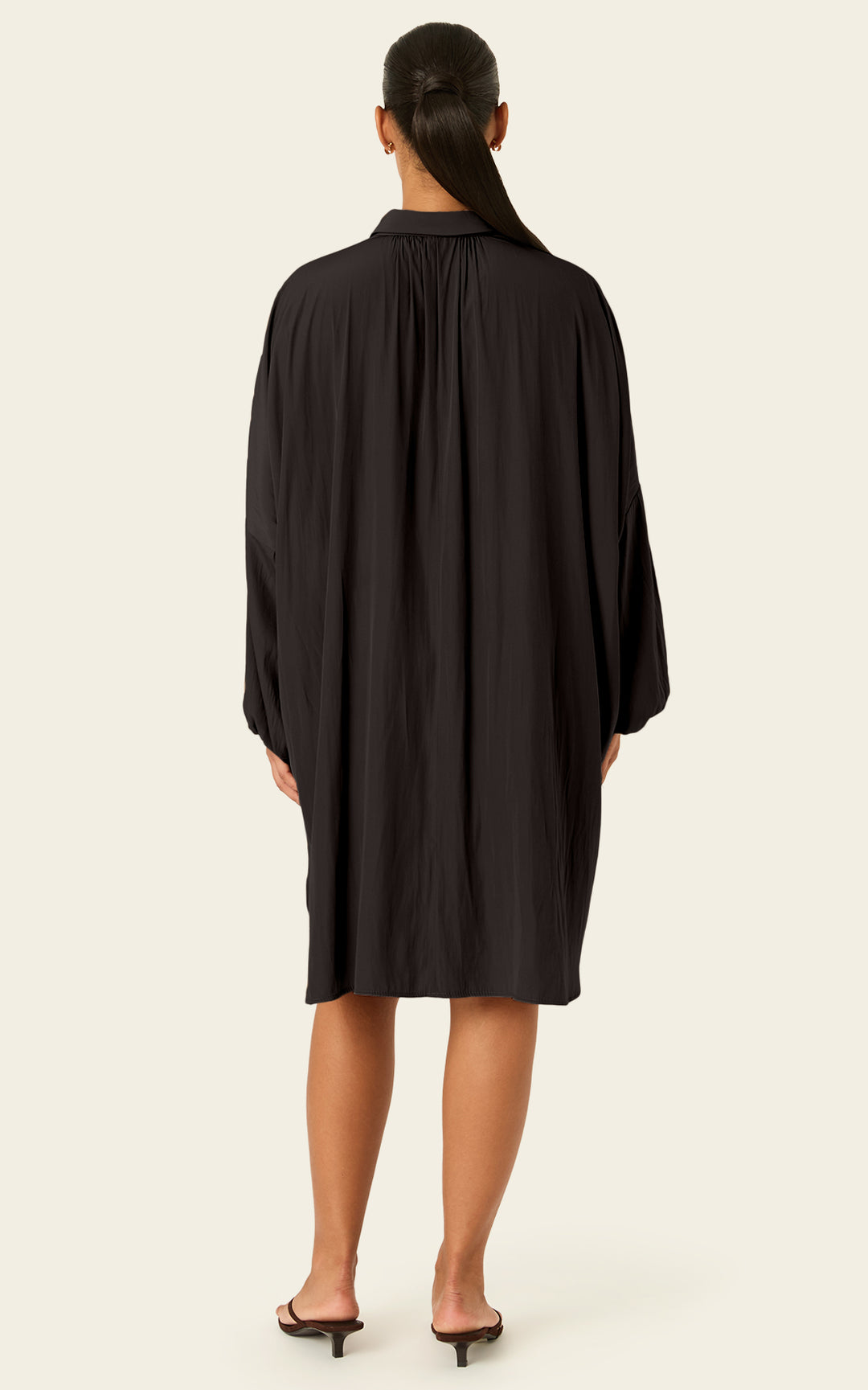 The Luxe Draper Shirt - Black