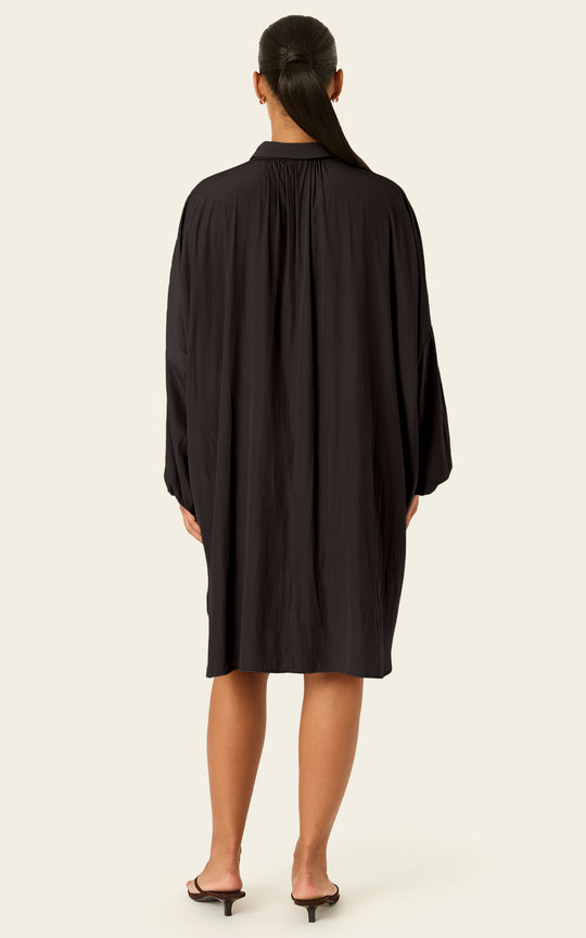 The Luxe Draper Shirt - Black