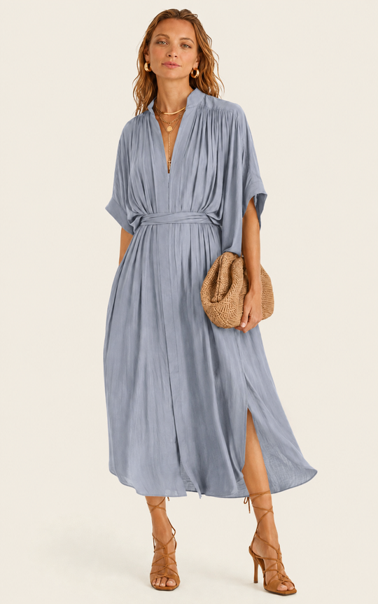 The Multiwear Shirt Dress - Bleu de Lune, Midi