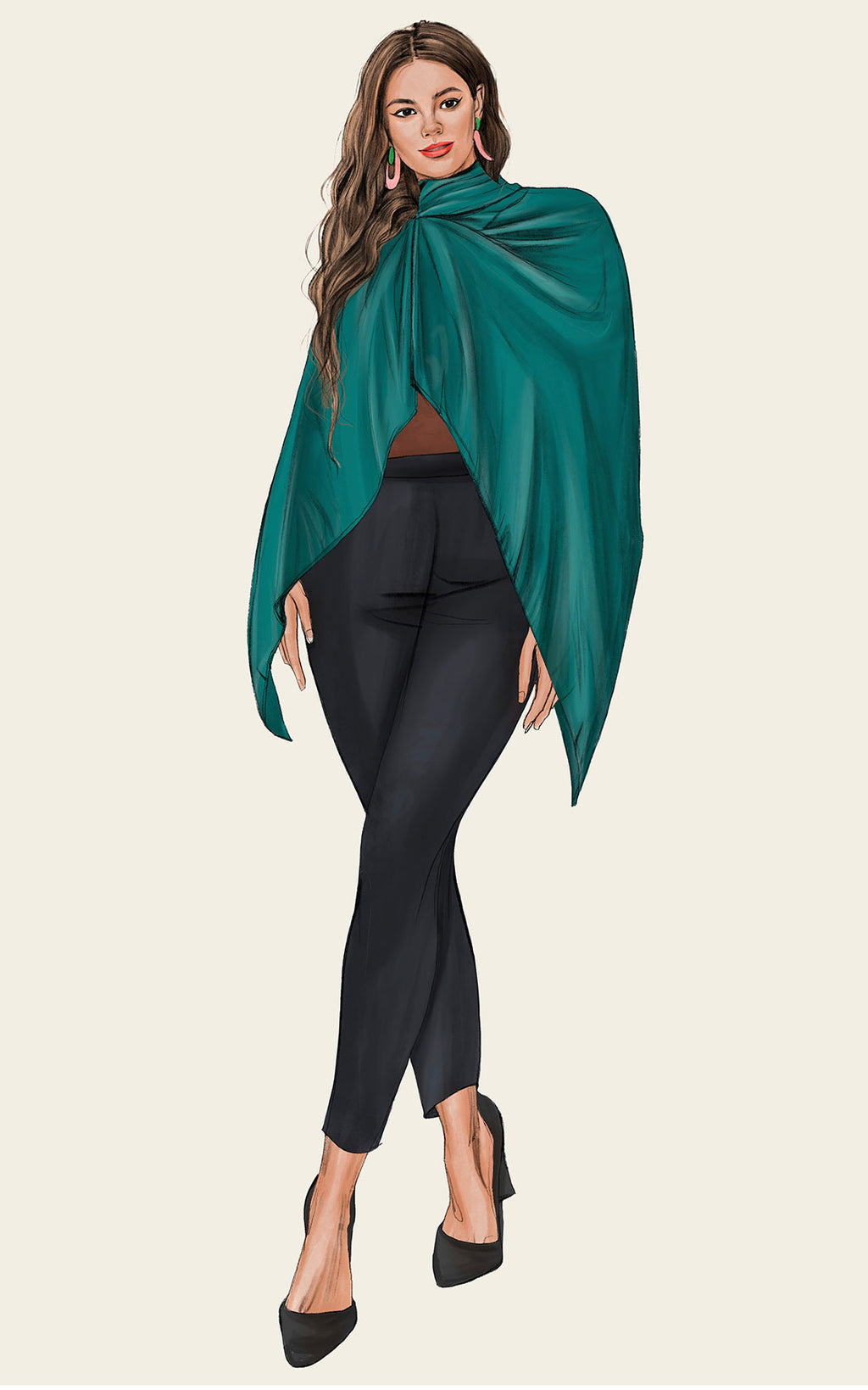 The Luxury Multiwear Wrap / juniper