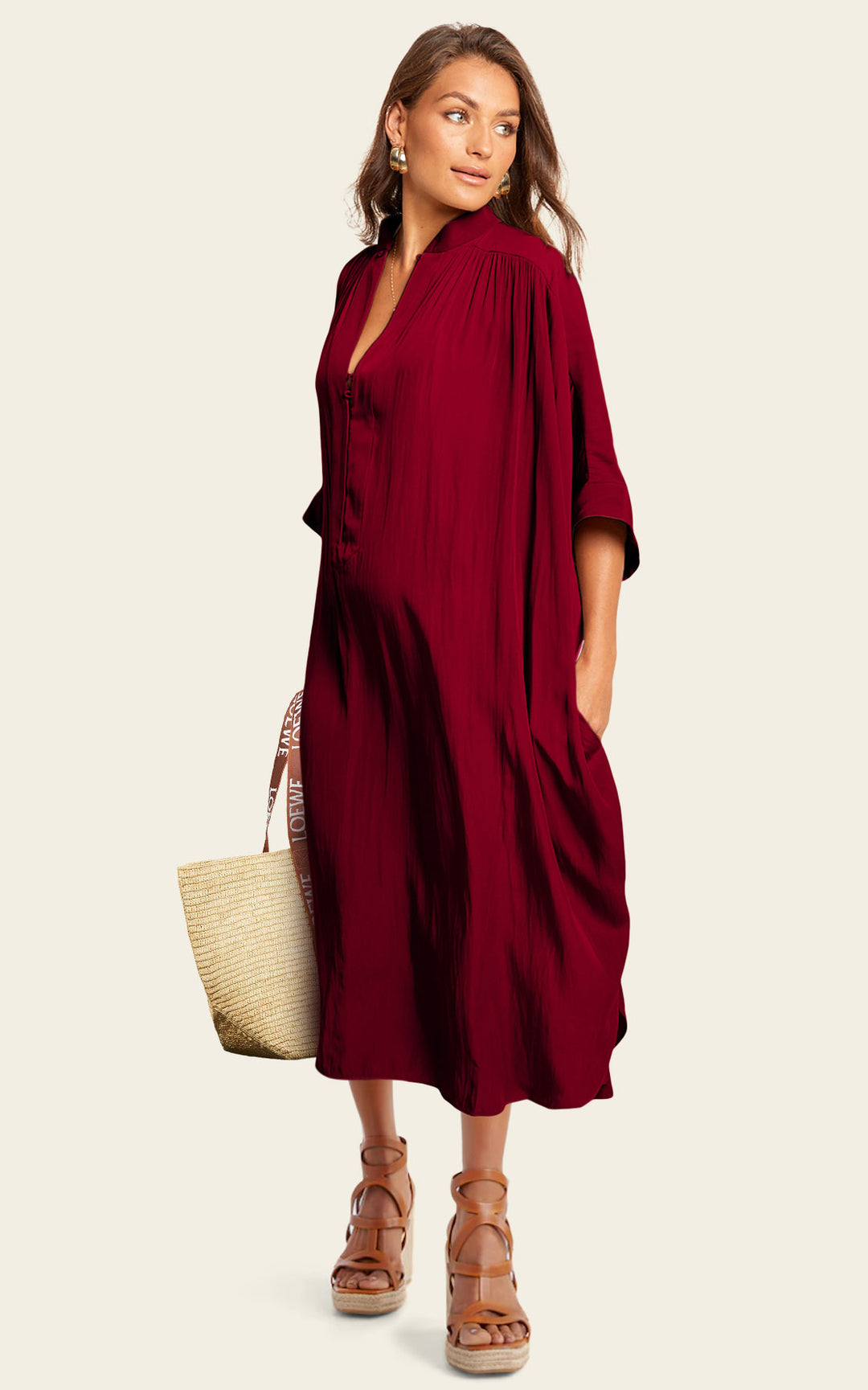 The Original Multiwear Dress - Blackberry, Midi