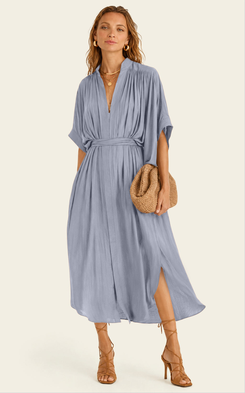 The Multiwear Shirt Dress - Bleu de Lune, Grande