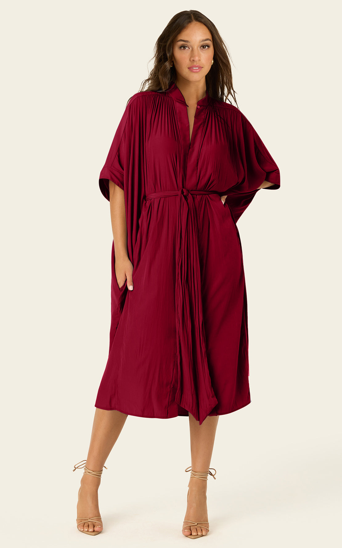 The Multiwear Shirt Dress - Blackberry, Petite