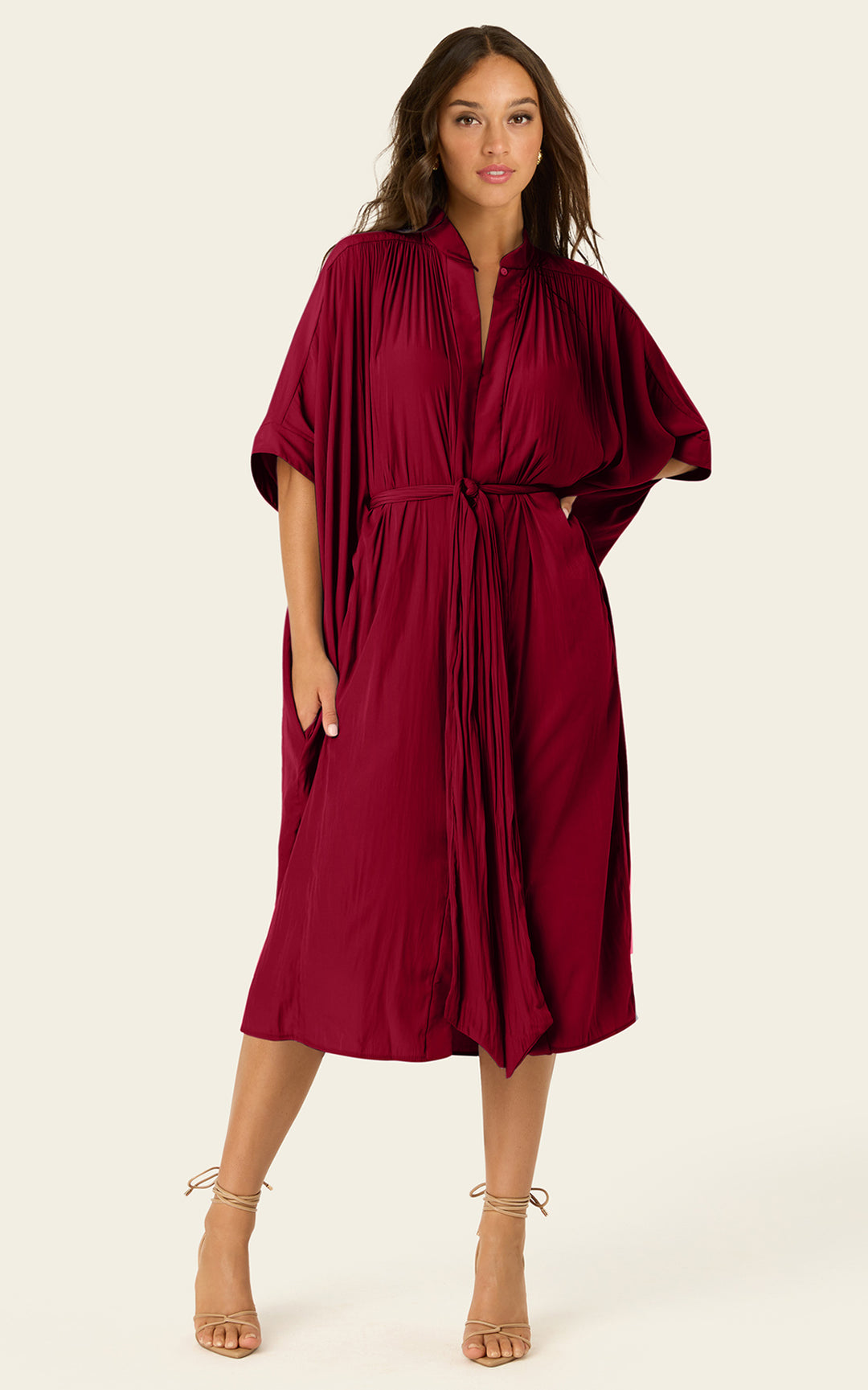 The Multiwear Shirt Dress - Blackberry, Petite