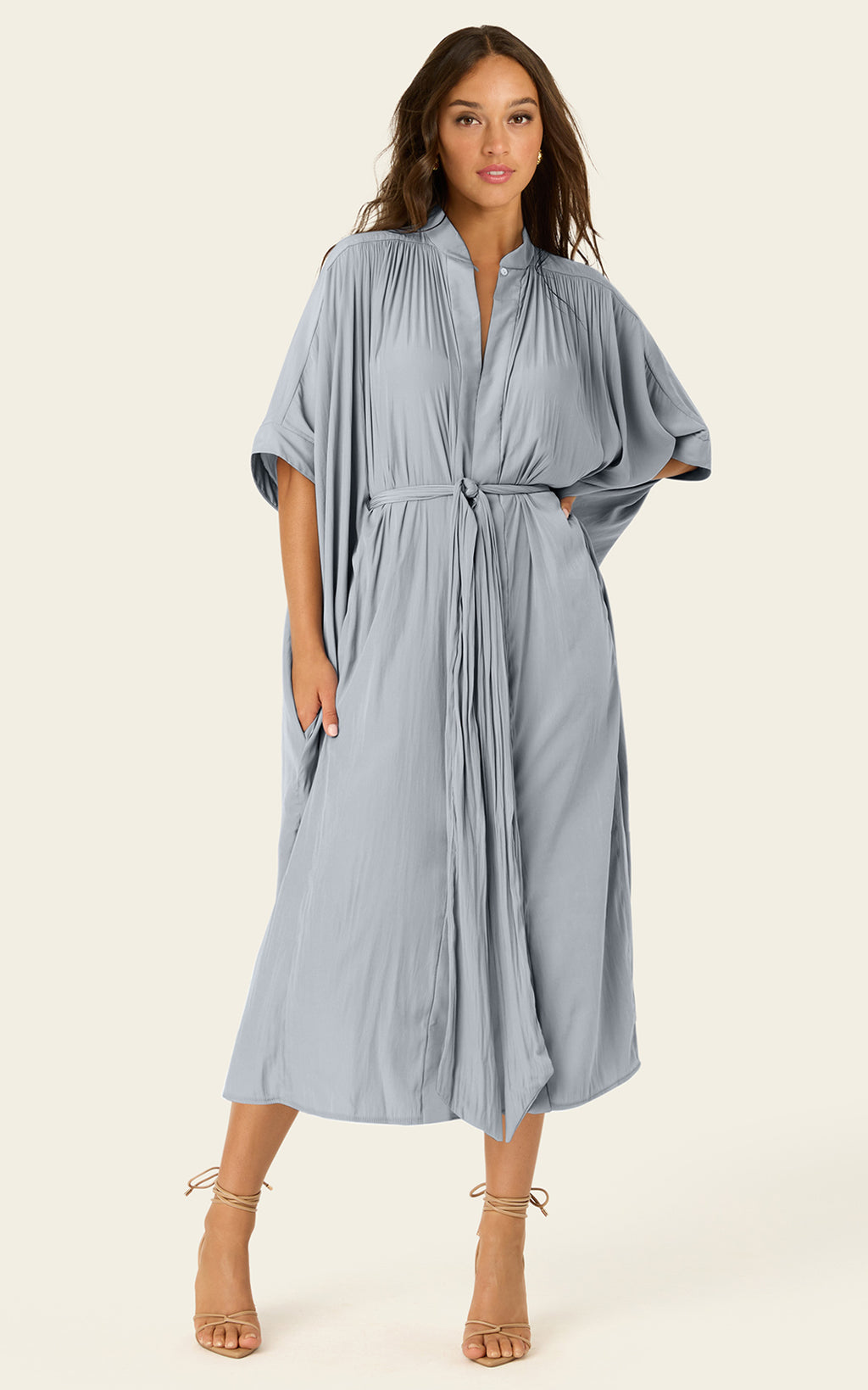 The Multiwear Shirt Dress - Moondust Grey, Grande