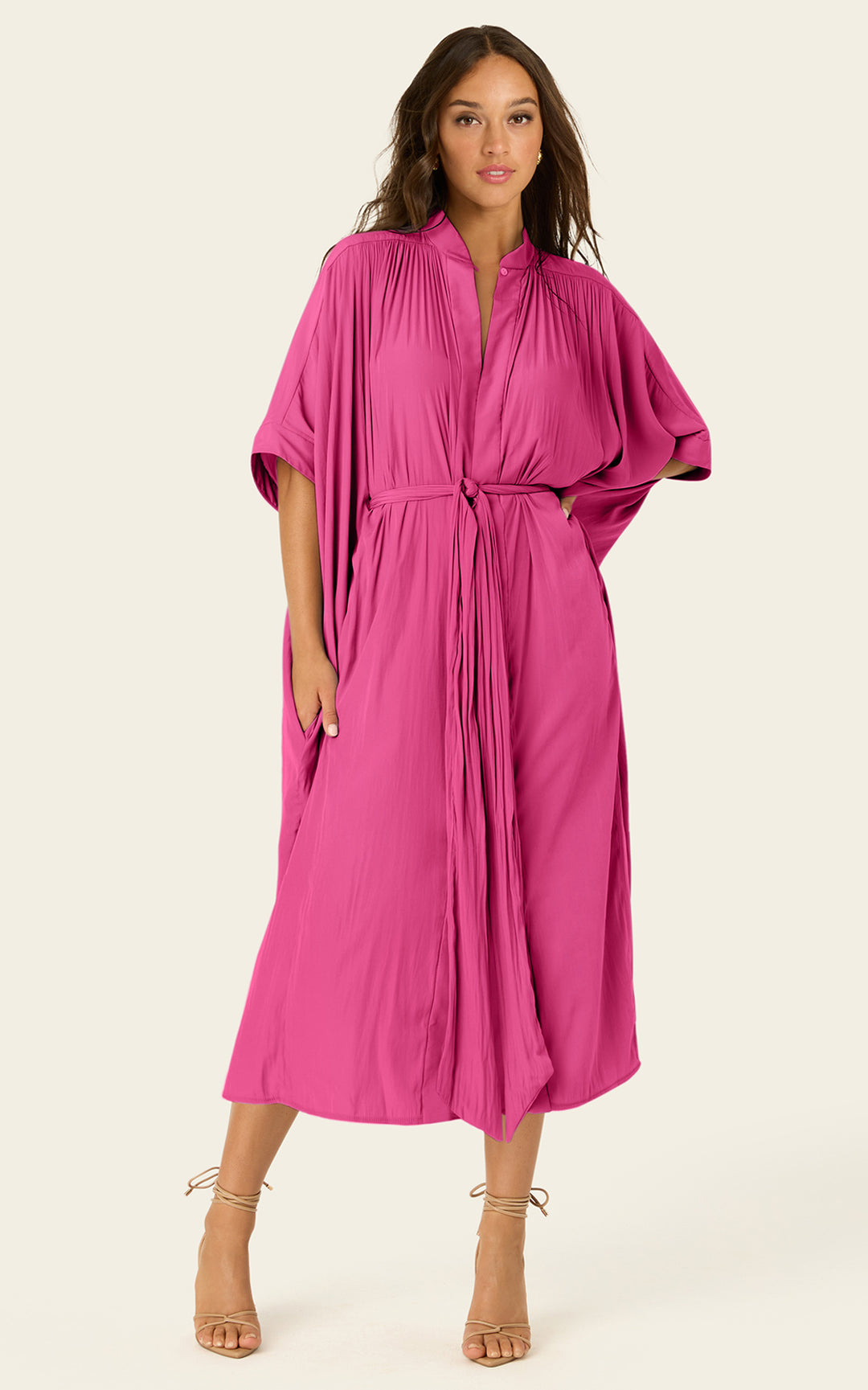 The Multiwear Shirt Dress - Peony Parfait, Grande