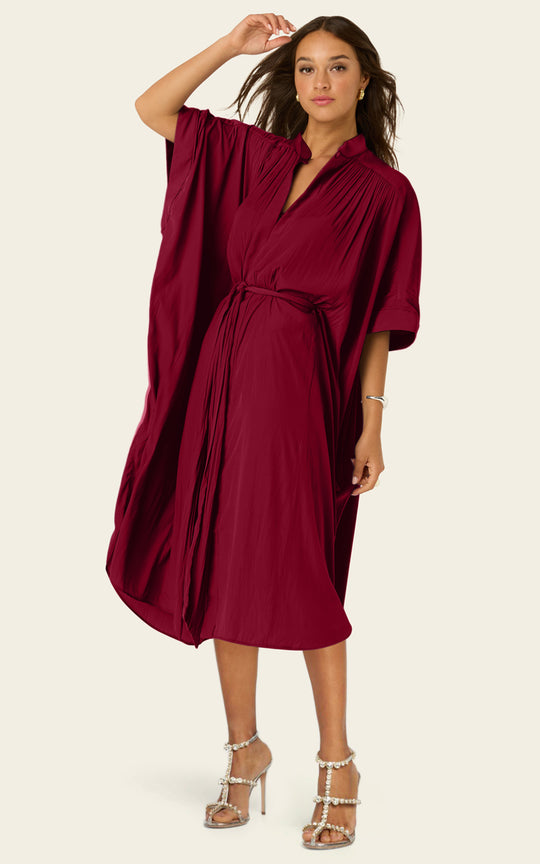 The Multiwear Shirt Dress - Blackberry, Petite