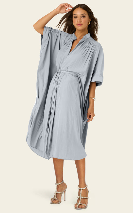 The Multiwear Shirt Dress - Moondust Grey, Petite