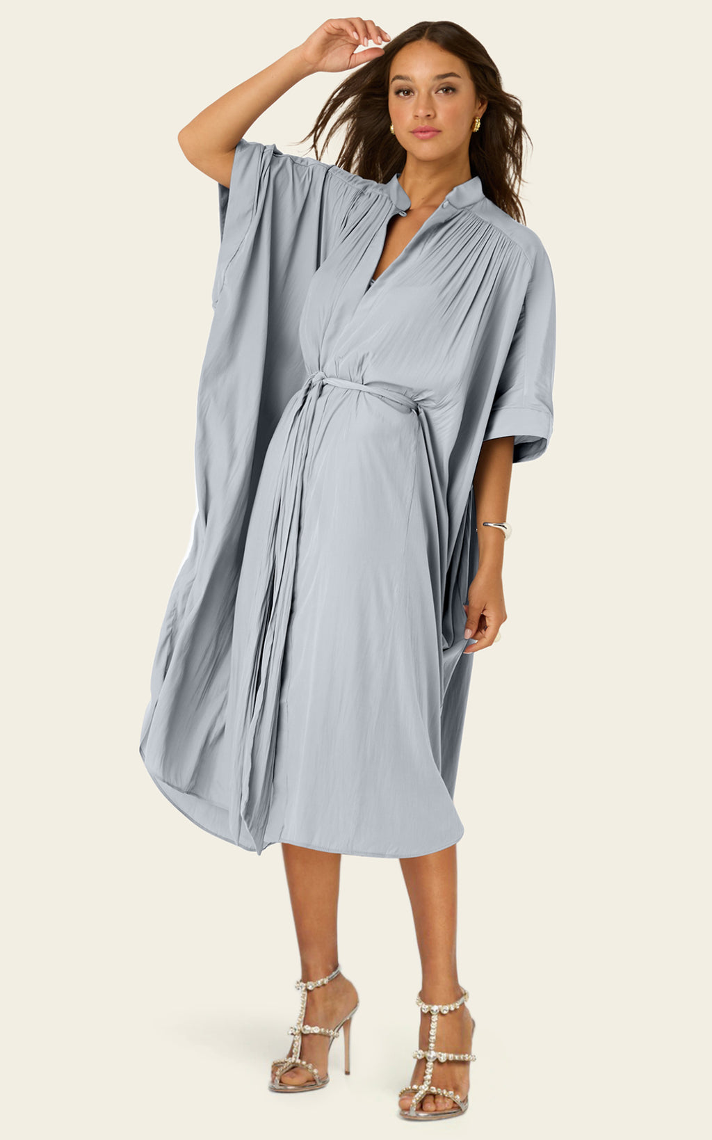The Multiwear Shirt Dress - Moondust Grey, Petite