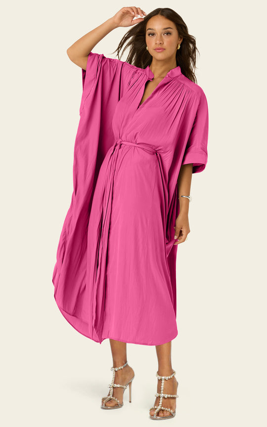 The Multiwear Shirt Dress - Peony Parfait, Grande