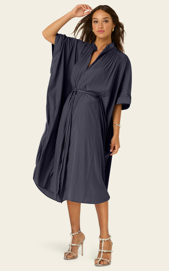 The Multiwear Shirt Dress - Skyfall Grey, Petite