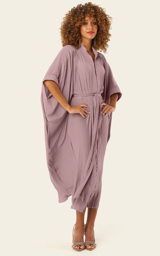 The Multiwear Shirt Dress - Mauve Maxime #9, Grande