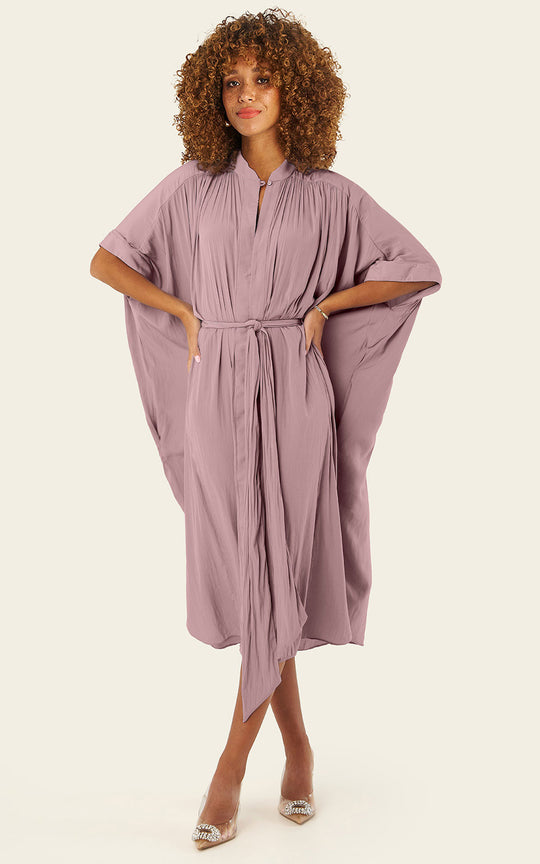 The Multiwear Shirt Dress - Mauve Maxime #9, Petite