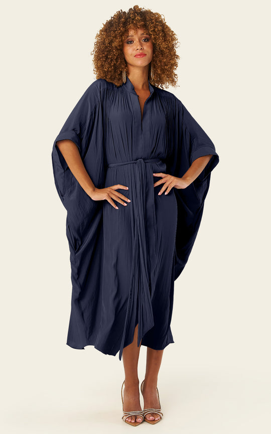 The Multiwear Shirt Dress - Night Sea, Grande