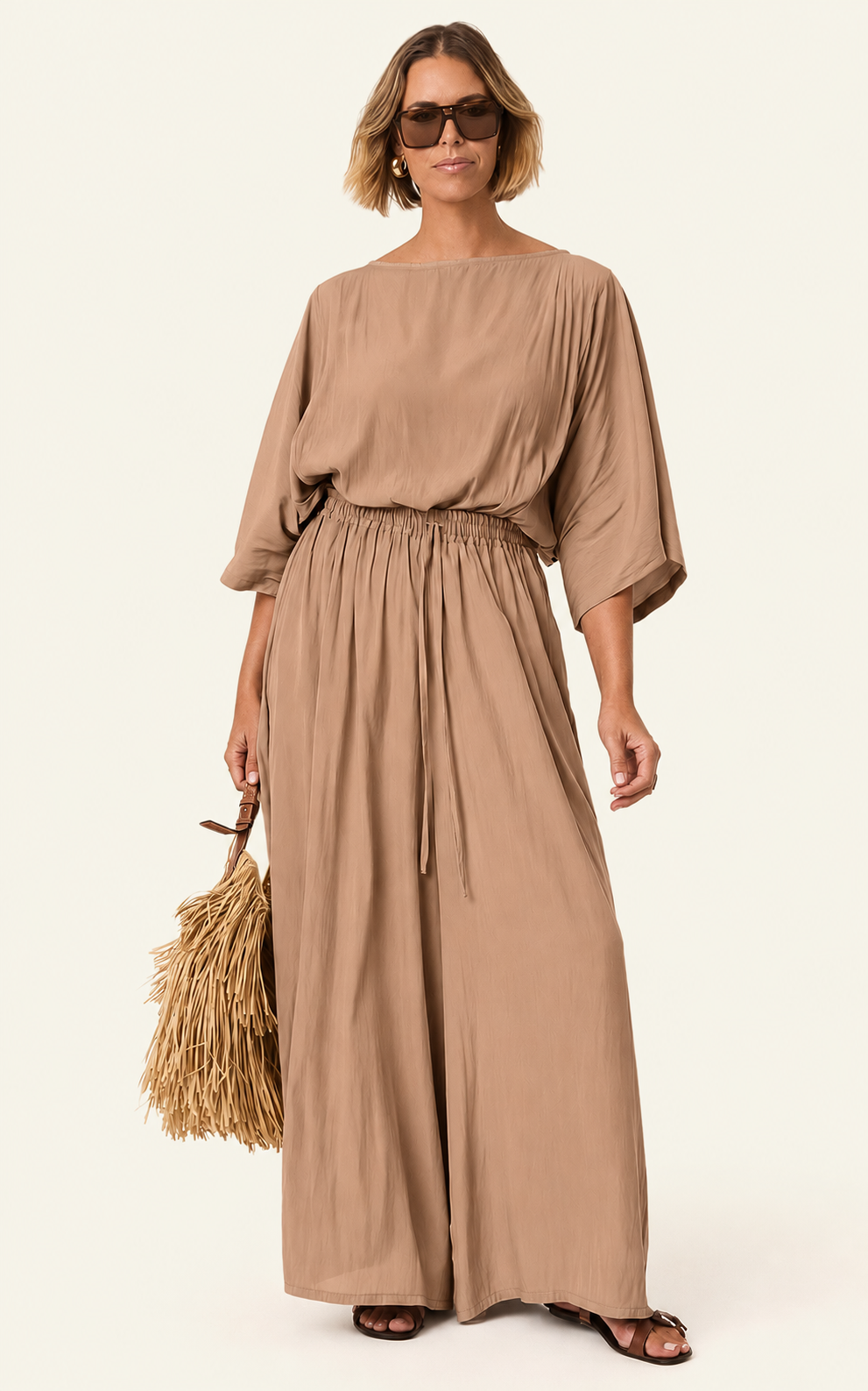 The Luxe Arc Blouse - Chai Chameau