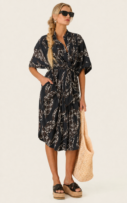 The Multiwear Shirt Dress - Scarfetta, Midi