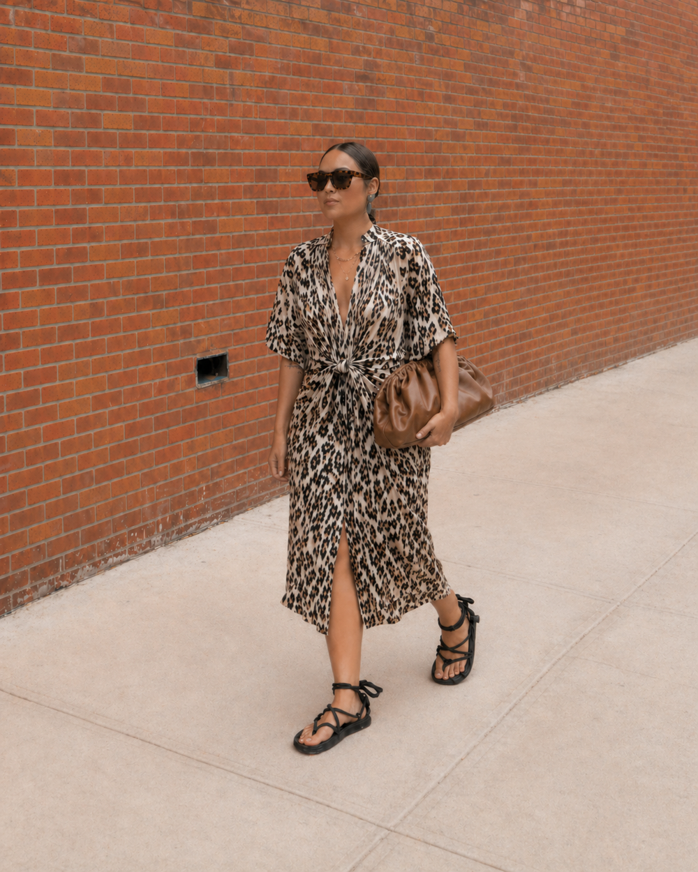 The Multiwear Shirt Dress - Snow Leopard, Midi