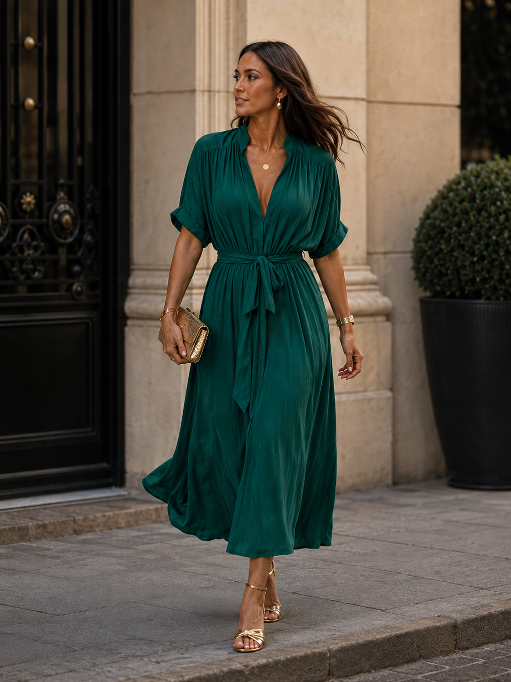 The Multiwear Shirt Dress - Juniper, Grande