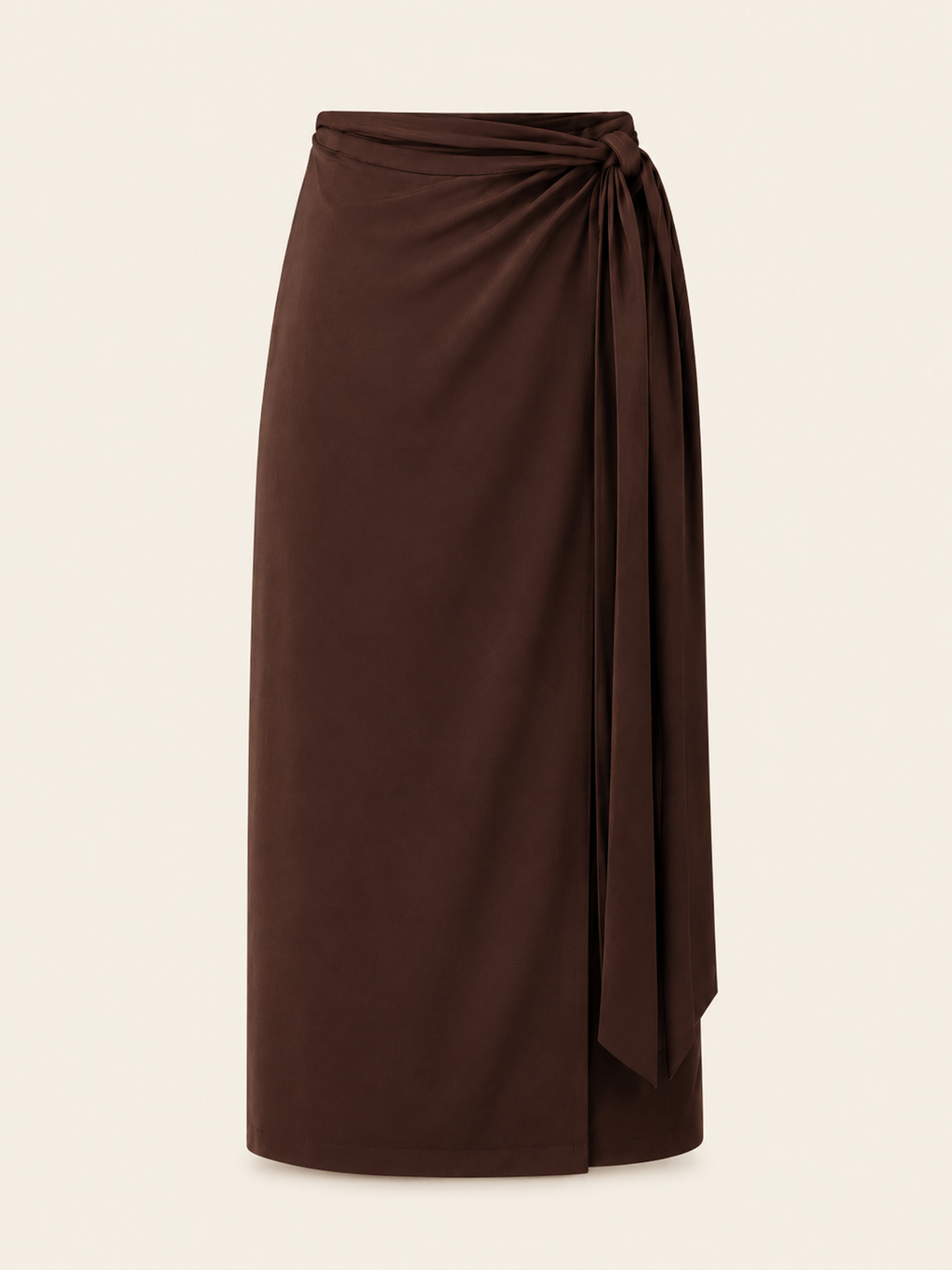 The Luxe Halo Skirt - Cacao Noir
