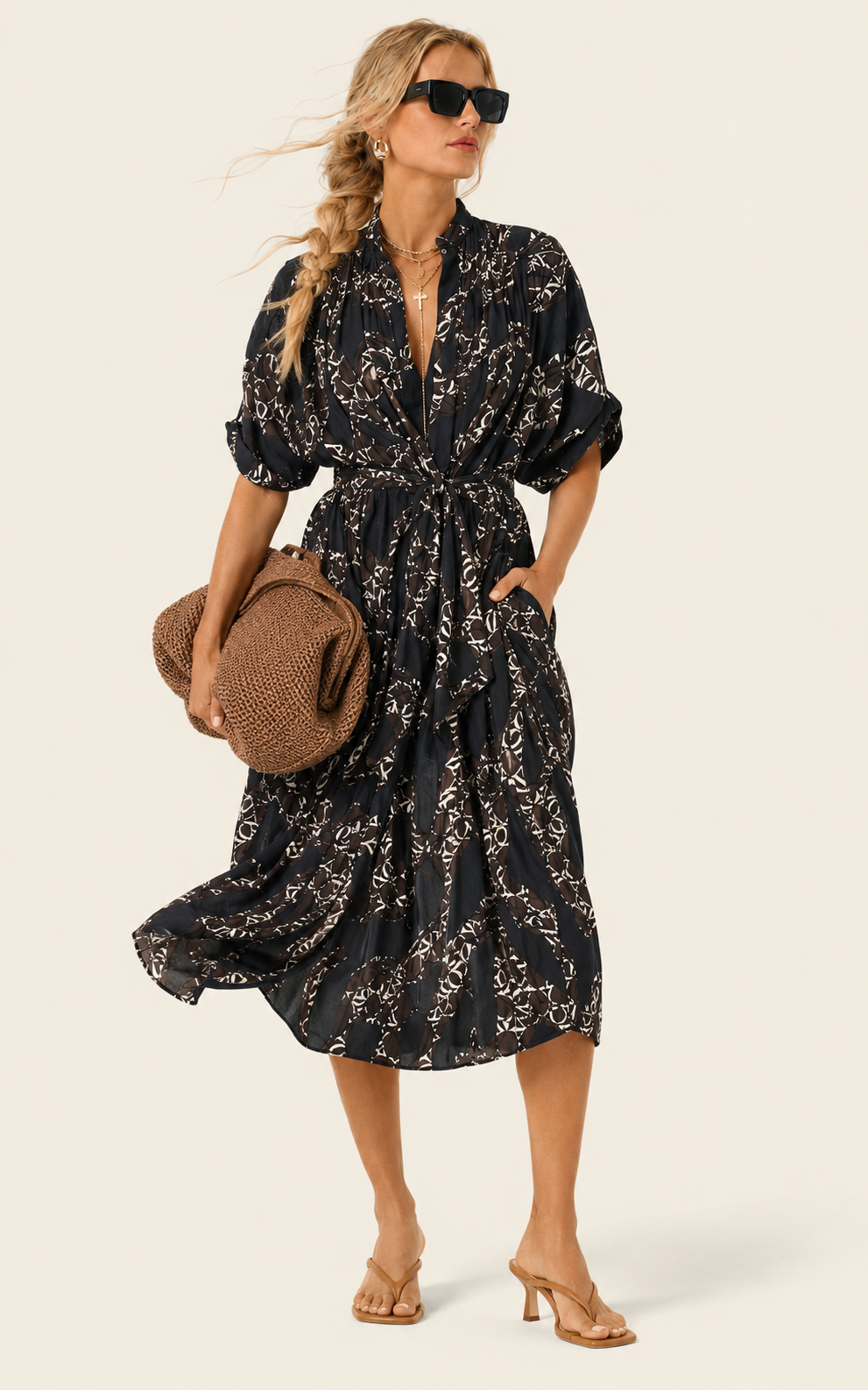 The Multiwear Shirt Dress - Scarfetta, Midi
