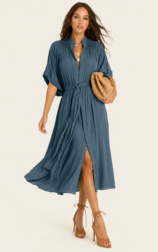 The Multiwear Shirt Dress - Deep Seafoam, Grande
