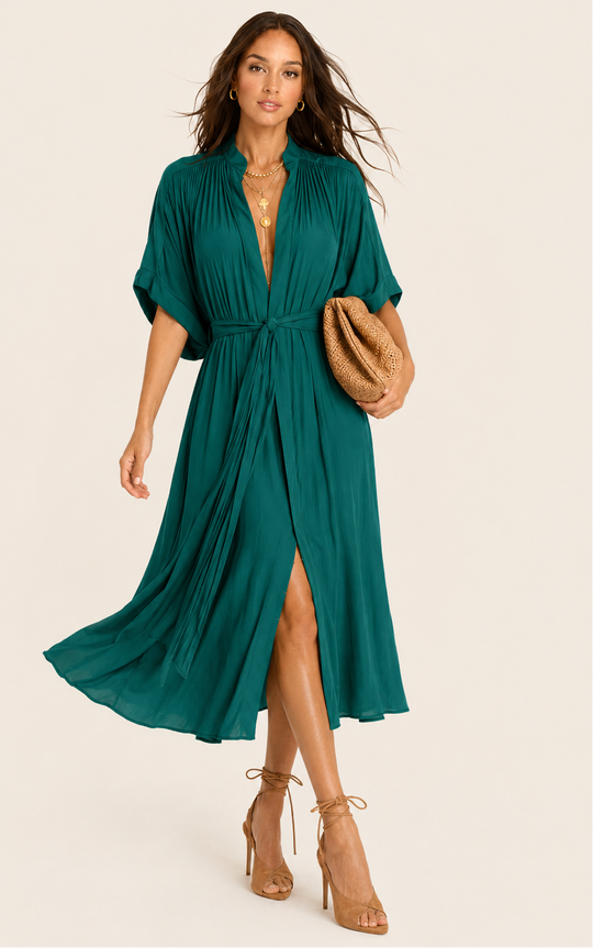 The Multiwear Shirt Dress - Juniper, Grande