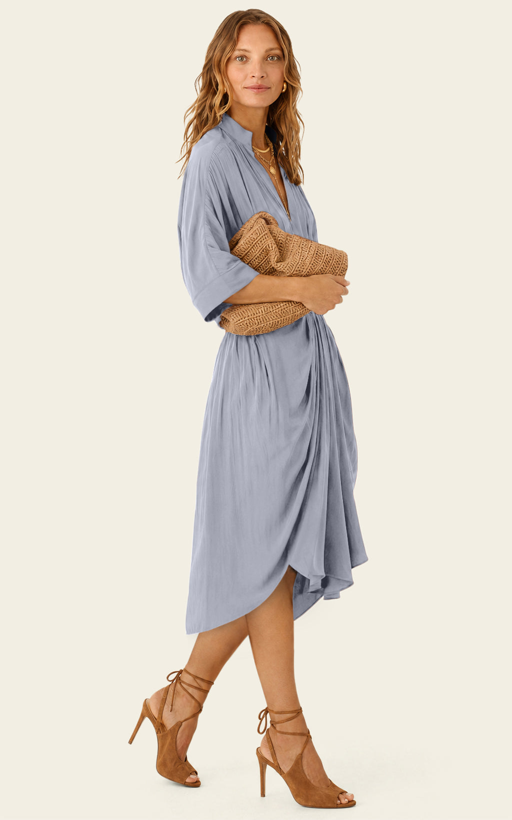 The Multiwear Shirt Dress - Bleu de Lune, Petite
