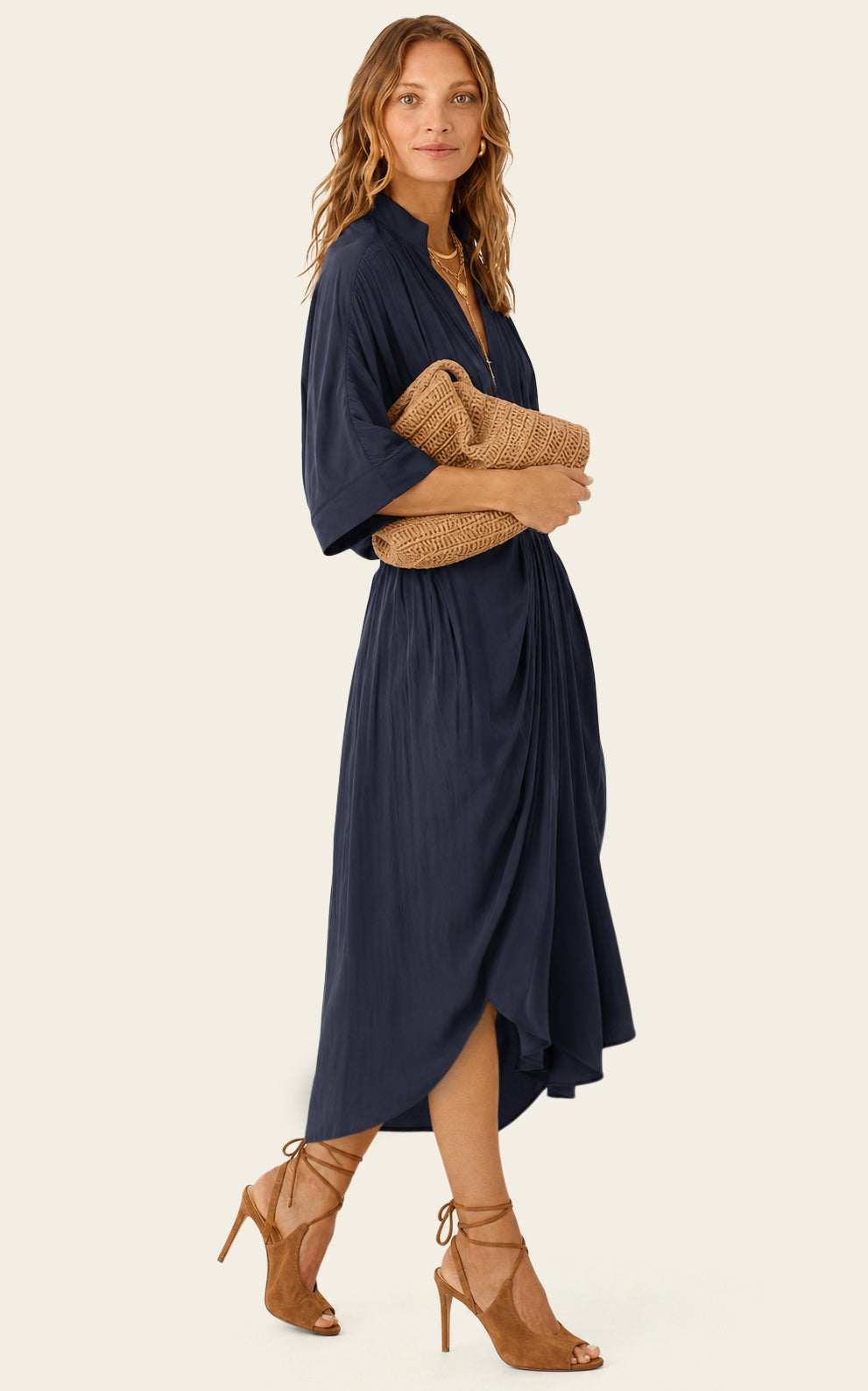 The Multiwear Shirt Dress - Night Sea, Grande