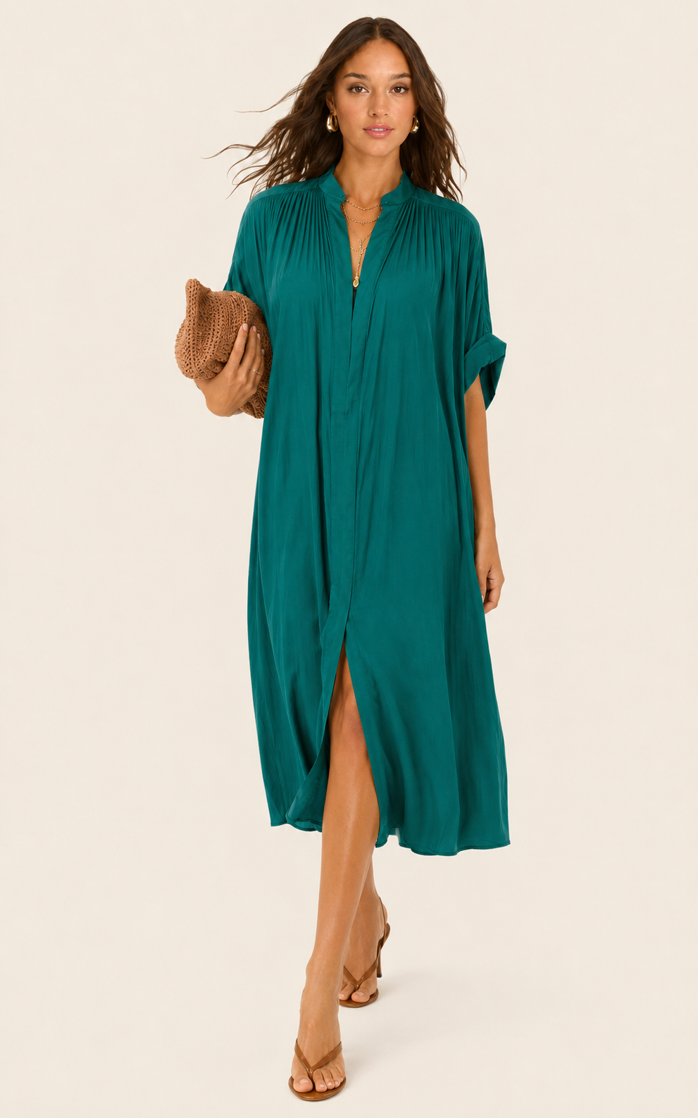 The Multiwear Shirt Dress - Juniper, Petite