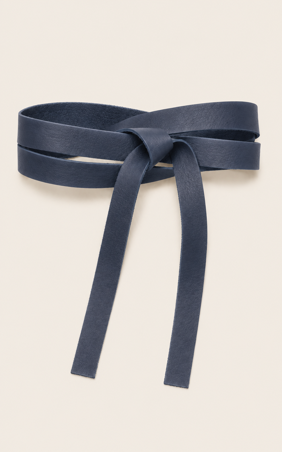 The Luxe Leather Wrap Belt - Slate
