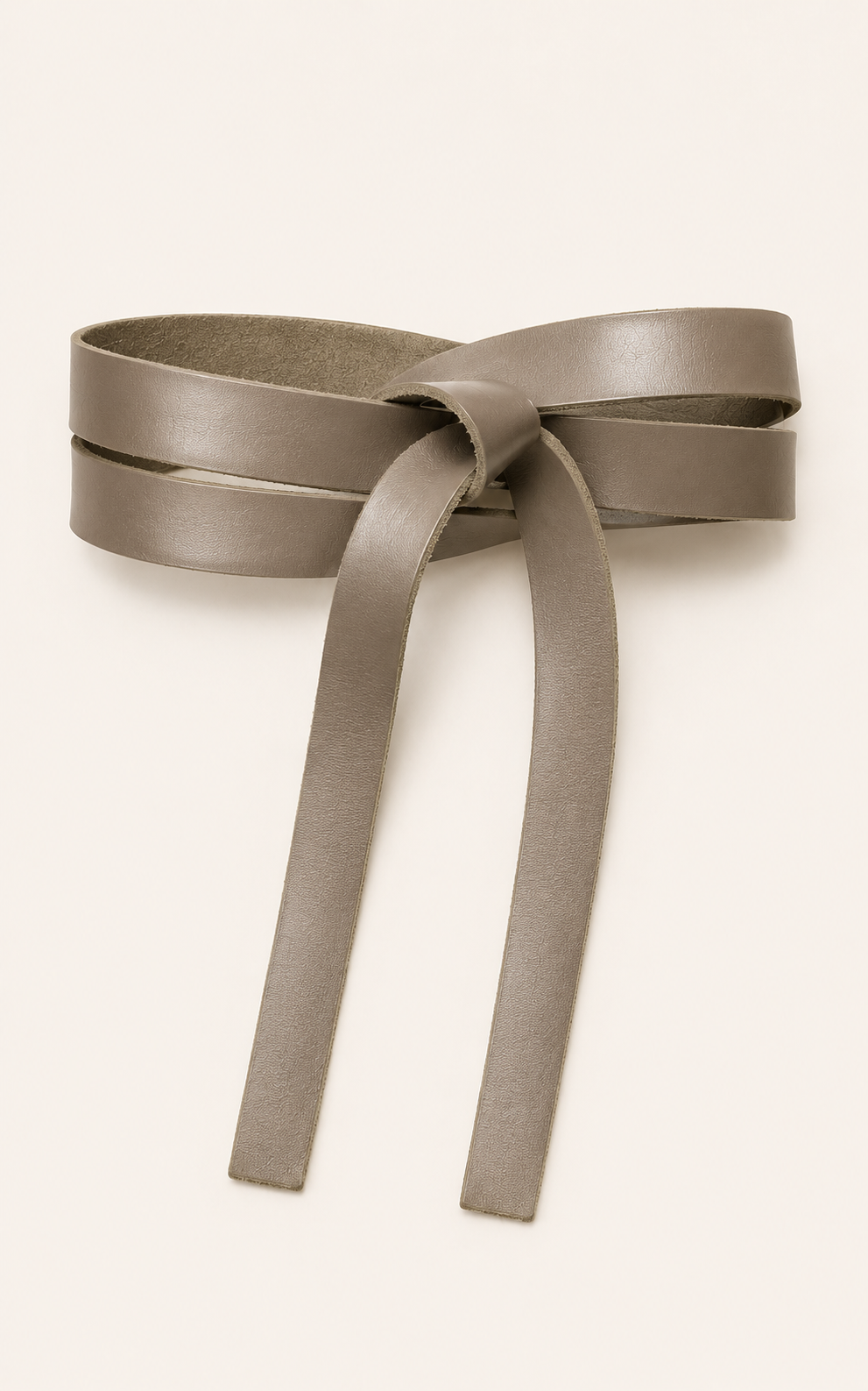 The Luxe Leather Wrap Belt - Metallic