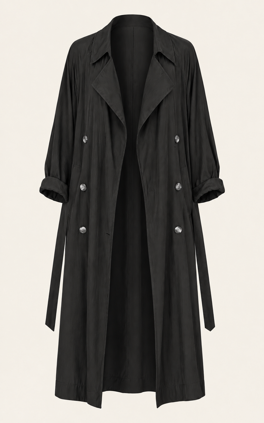 The Luxe Libre Trench - Black