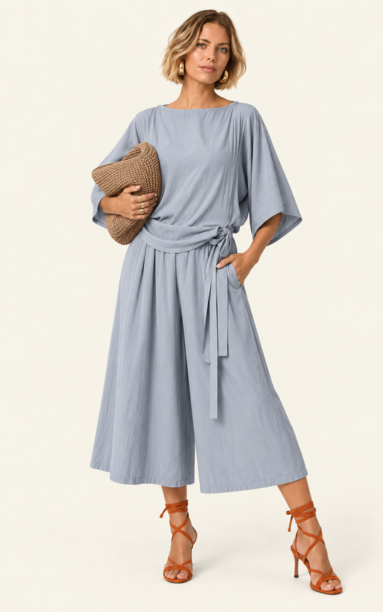 The Luxe Culotte Short - Bleu de Lune